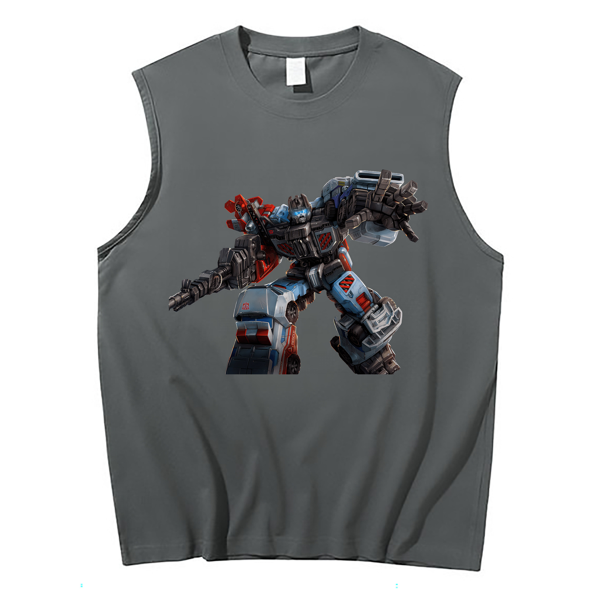 （画像用） Transformers トランスフォーマー コットン100％タンクトップ（フロントプリント）